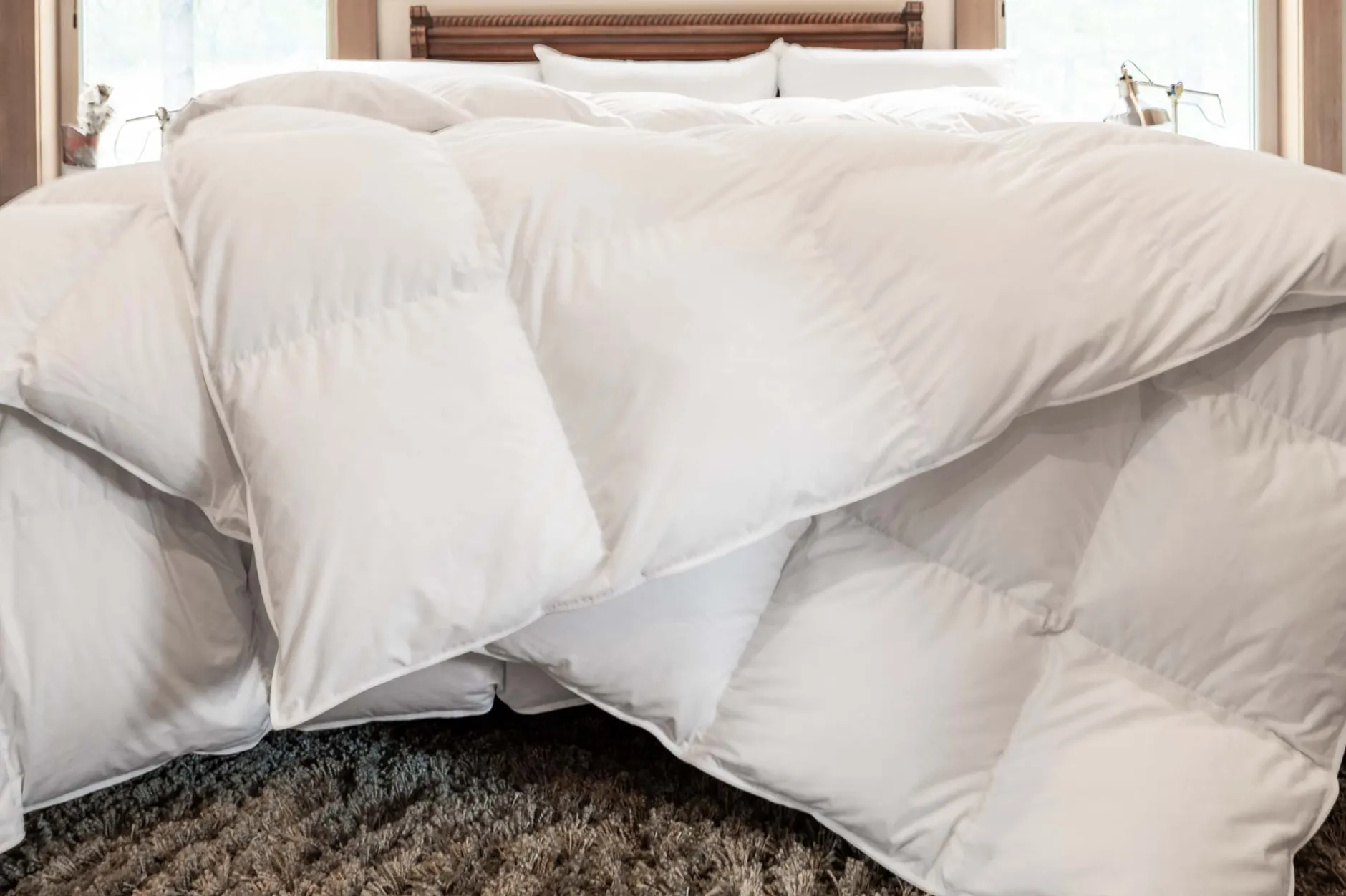 Baffled Box 850 Down Comforter - Washed and Returned or Factory Second