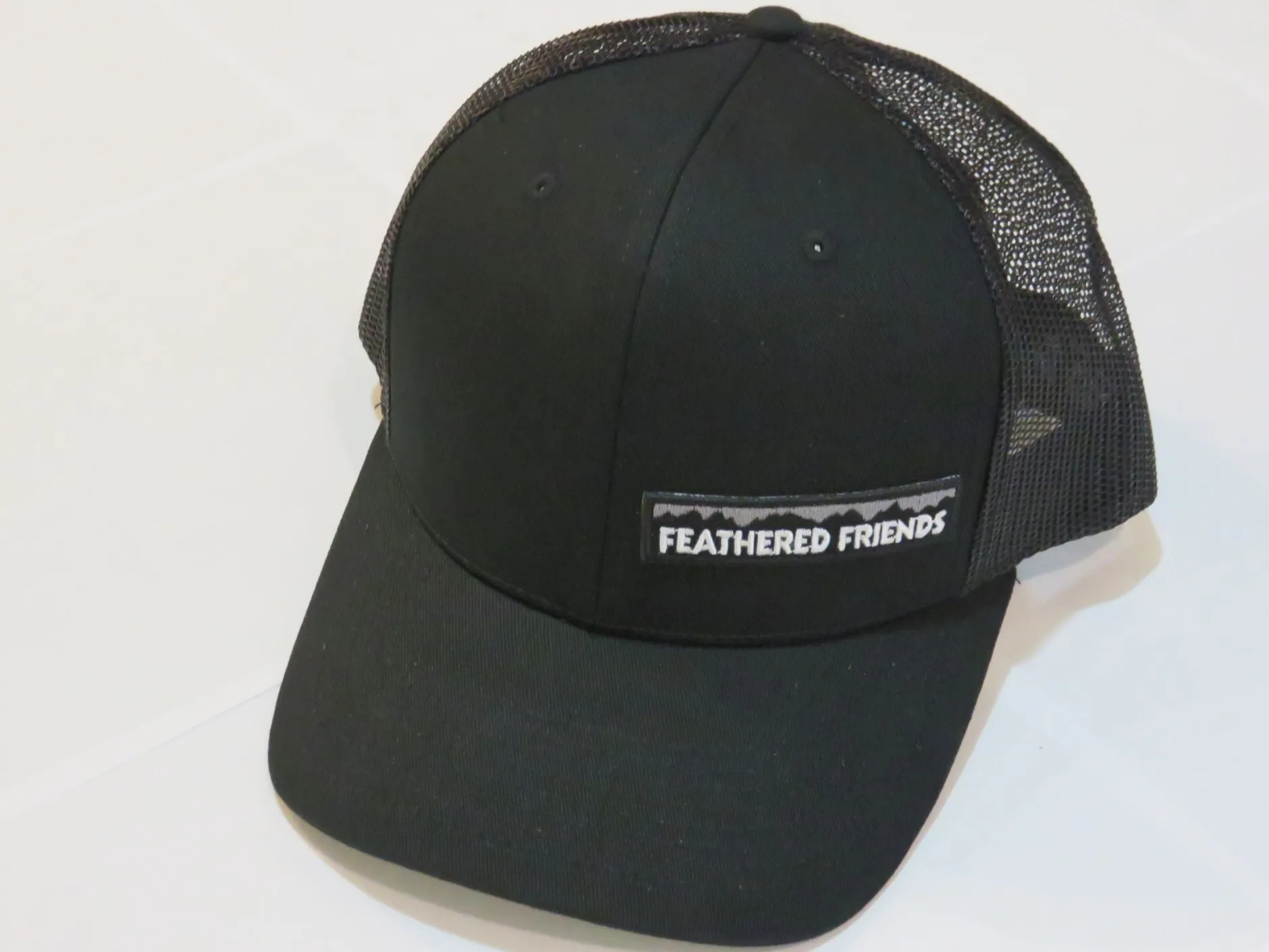 Feathered Friends Pro Style Trucker Offset Mountain Logo Patch Hat