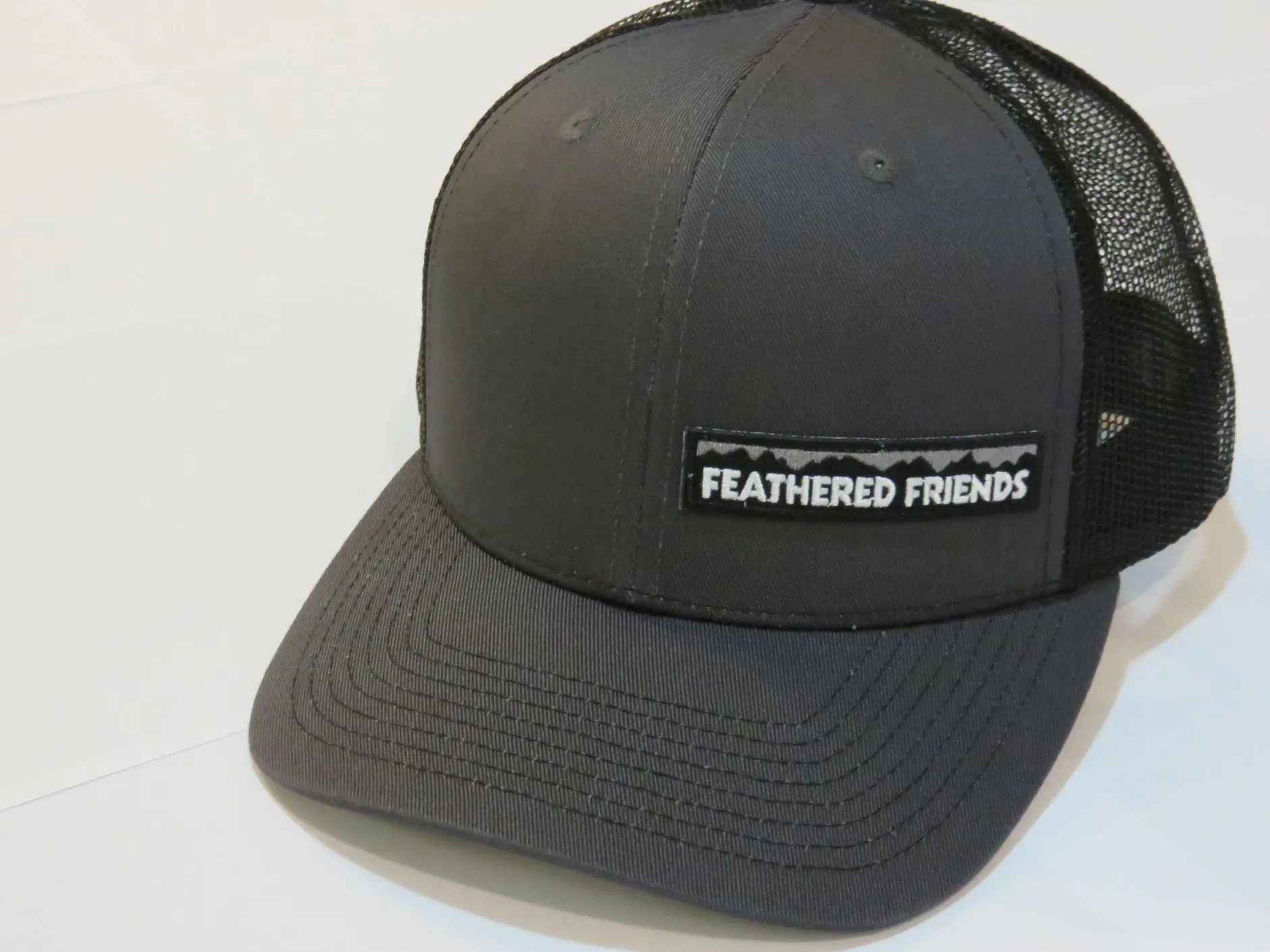 Feathered Friends Pro Style Trucker Offset Mountain Logo Patch Hat
