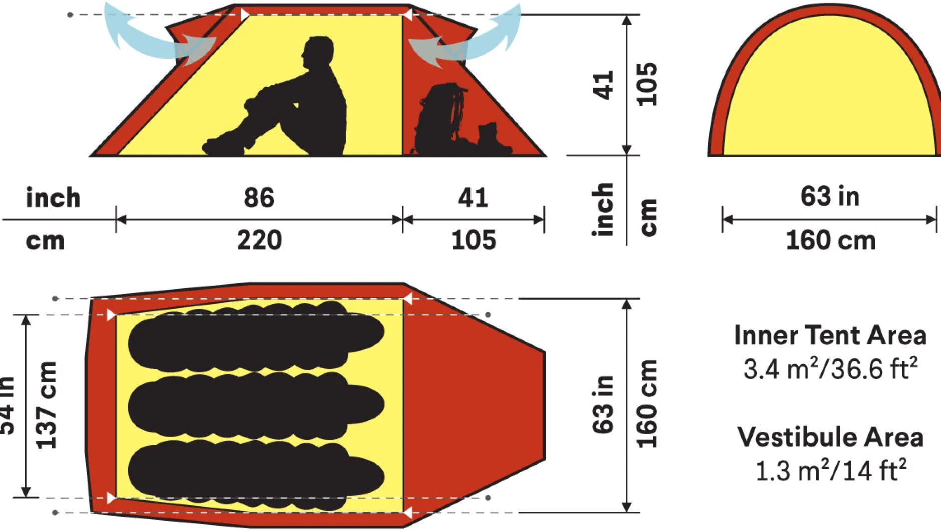 Nammatj 3 Person Tent