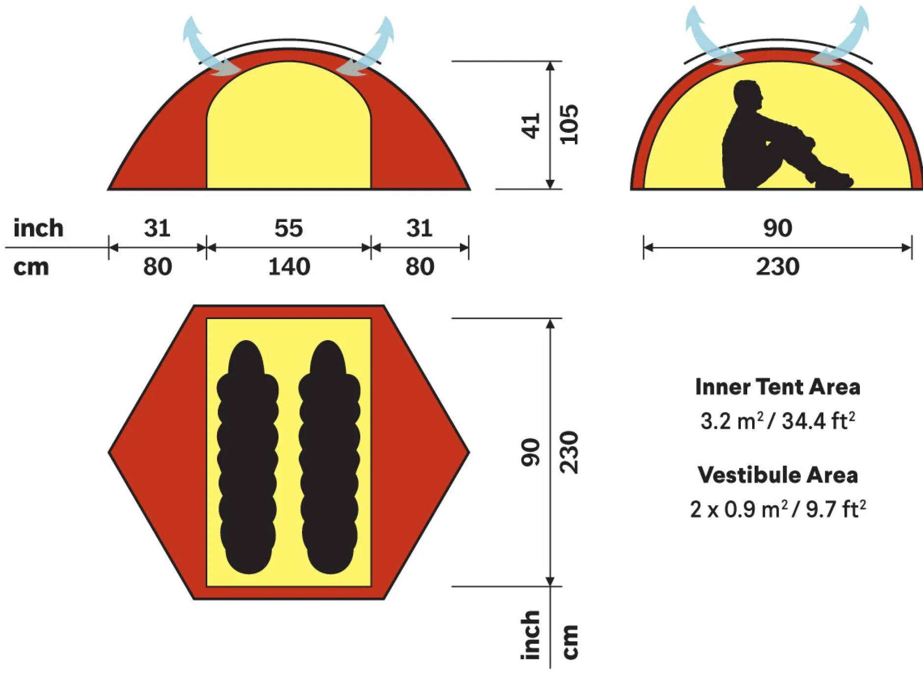 Staika 2 Person Tent